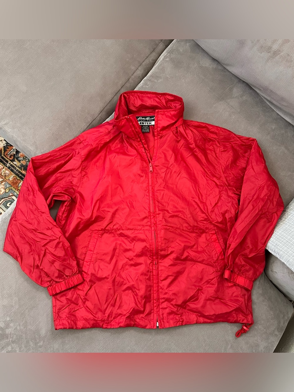 Vintage Eddie Bauer Jacket Mens Small Red Ebtek Sac Jac Windbreaker